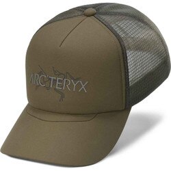 Arcteryx Bird Word Trucker Hat in Tatsu and Forage